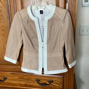 White House Black Market Leather Jacket NWT xxs